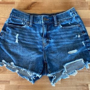 Distressed Denim Shorts